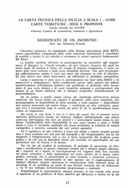 Copertina articolo #17 Bollettino SIFET ANNO: 1970 n.2